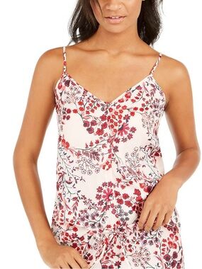Josie by Natori floral print cami capri pajama set, size large